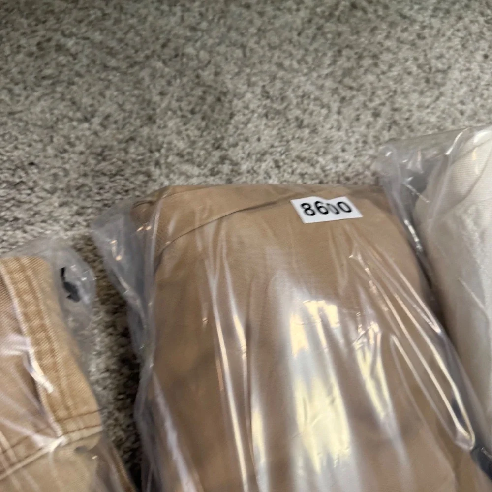 Polo Ralph Lauren Mens Khaki Chino Pants 34x32 Straight Leg Cotton Tan Trousers